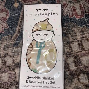 Little Sleepies Knotted Hat Set - Multicolor